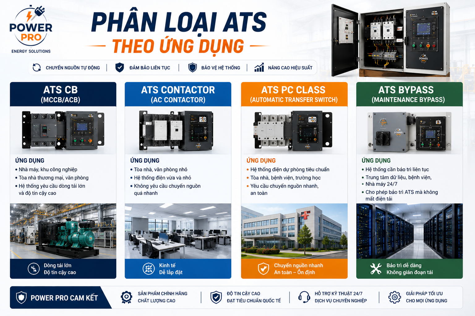 Phân loại ATS Theo từng hệ thống | Power Pro