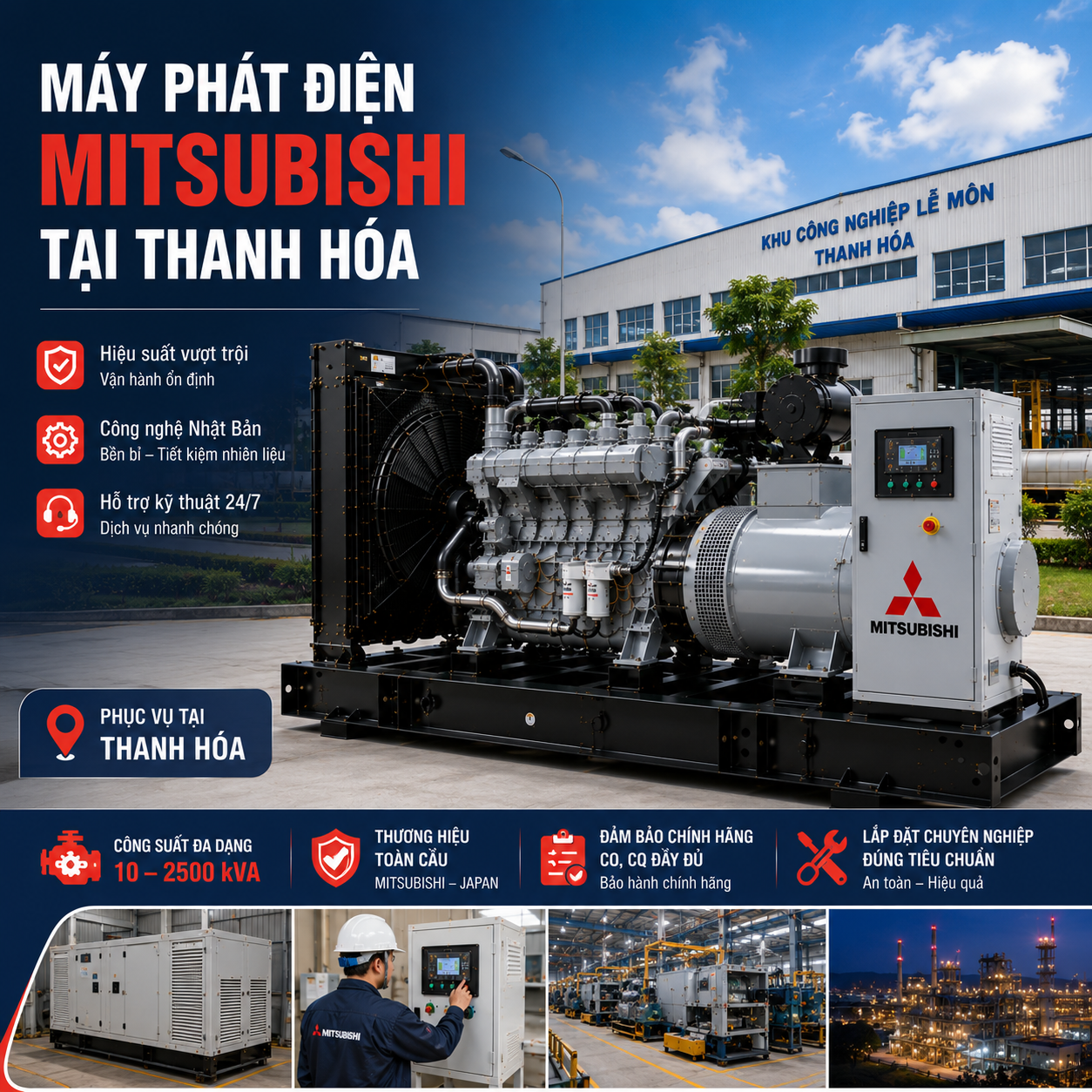 Máy Phát Điện Tại Thanh Hóa | Power Pro