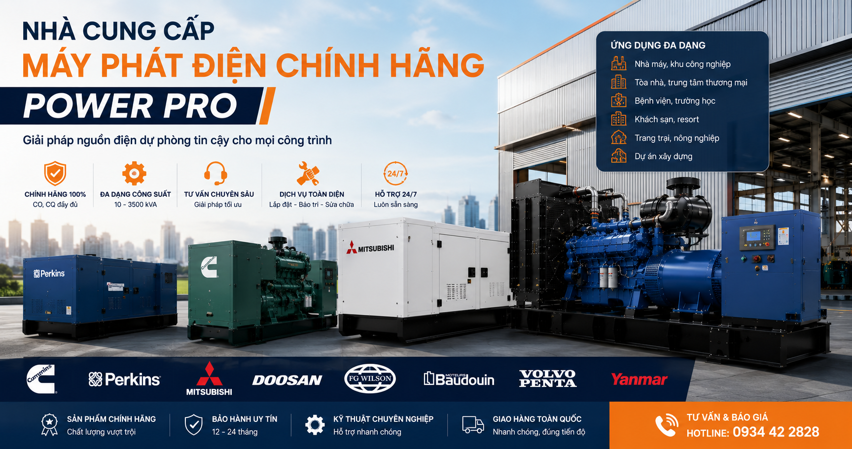 Nhà Cung Cấp Máy Phát Điện Chính Hãng – Power Pro Hà Nội
