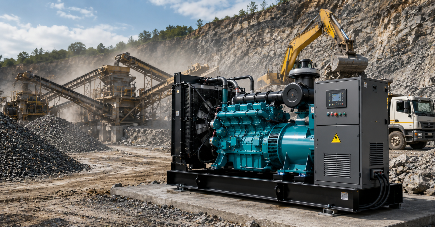 Máy Phát Điện Cho Mỏ Đá Power Pro