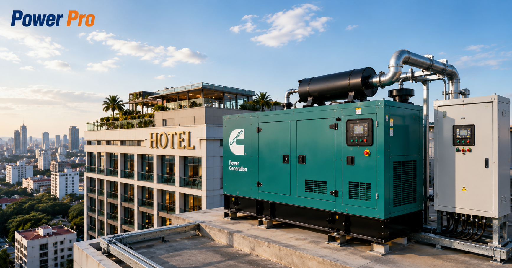 Lắp máy phát điện cho khách sạn | Power Pro