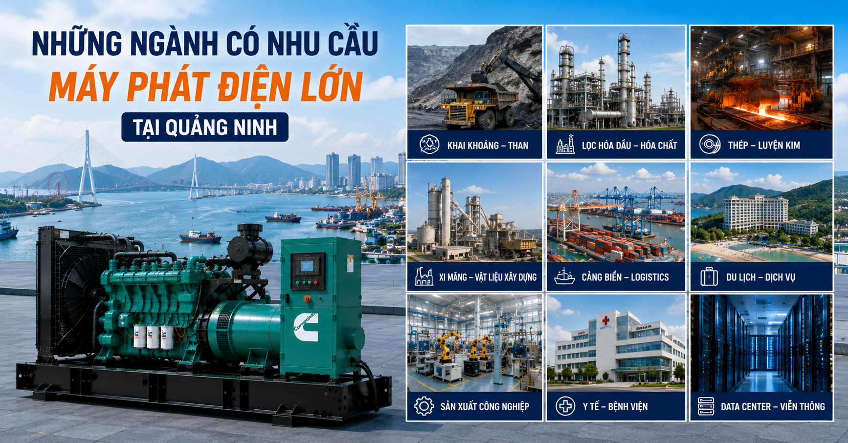 Các ngành lĩnh vực tại Quảng Ninh |Power Pro