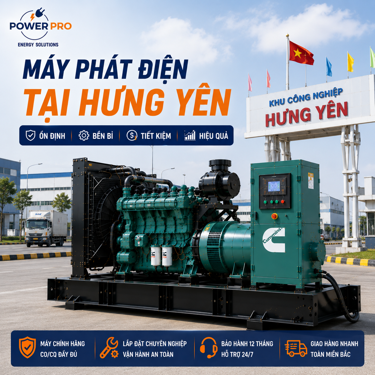 Máy Phát Điện Tại Hưng Yên | Power Pro