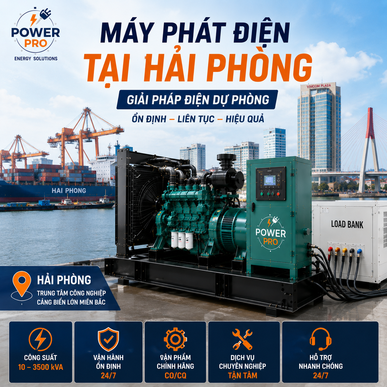 Máy Phát Điện Tại Hải Phòng – Tư Vấn & Lắp Đặt