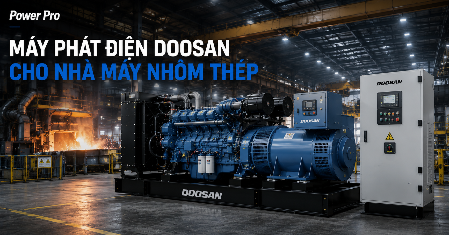 Máy phát điện Cummins cho nhà máy nhôm thép – Power Pro Hà Nội