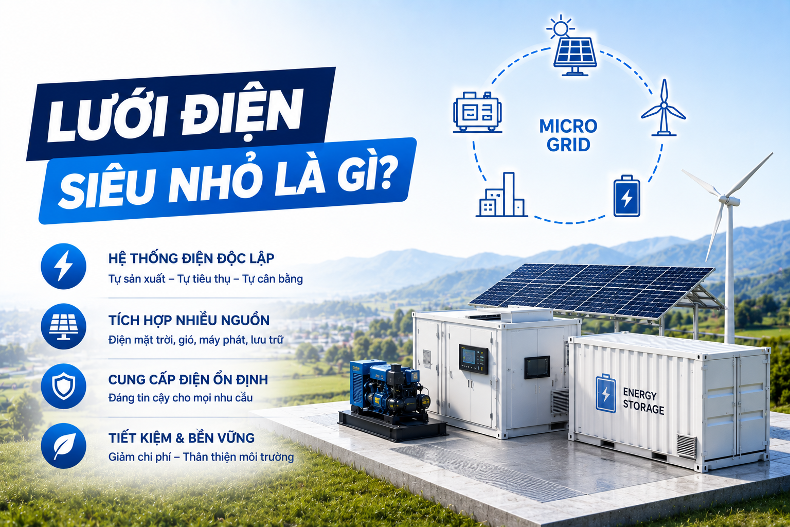 Lưới Điện Siêu Nhỏ Là Gì? Khi Nào Nhà Máy Nên Đầu Tư