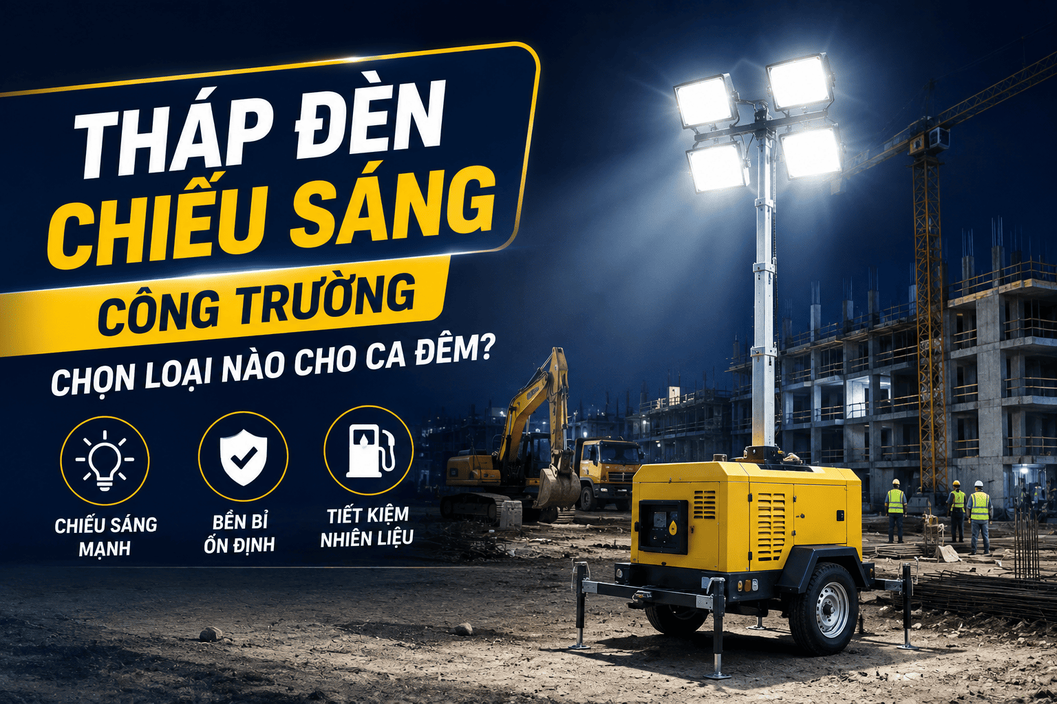 Tháp Đèn Chiếu Sáng Công Trường