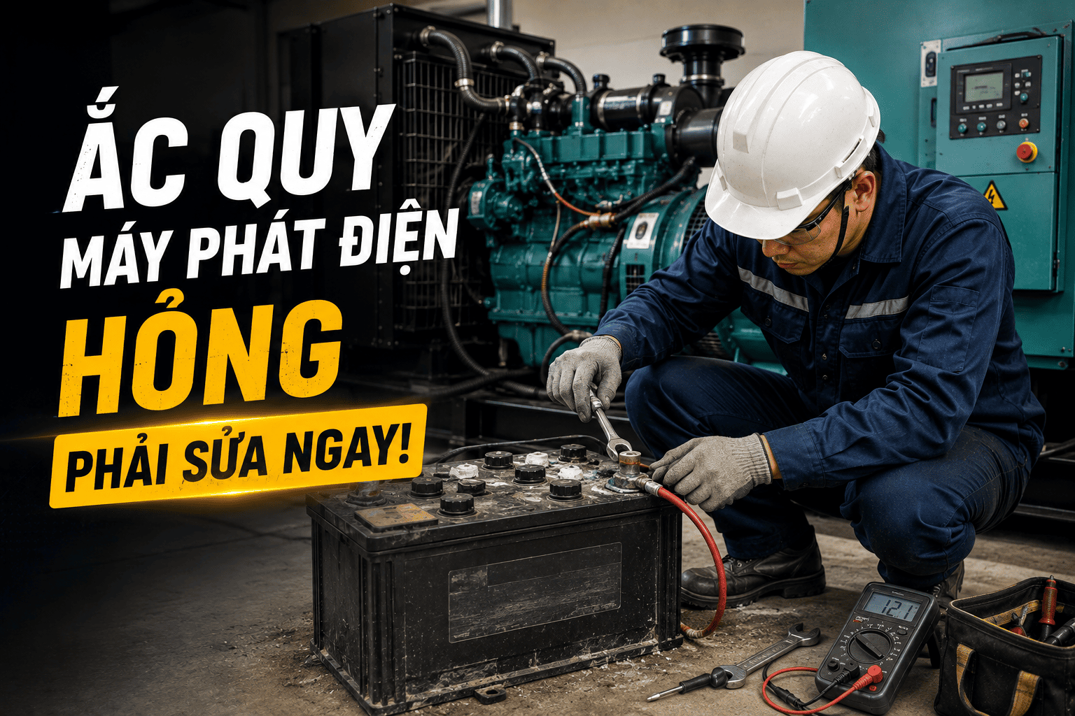Vì sao ắc quy máy phát điện hỏng