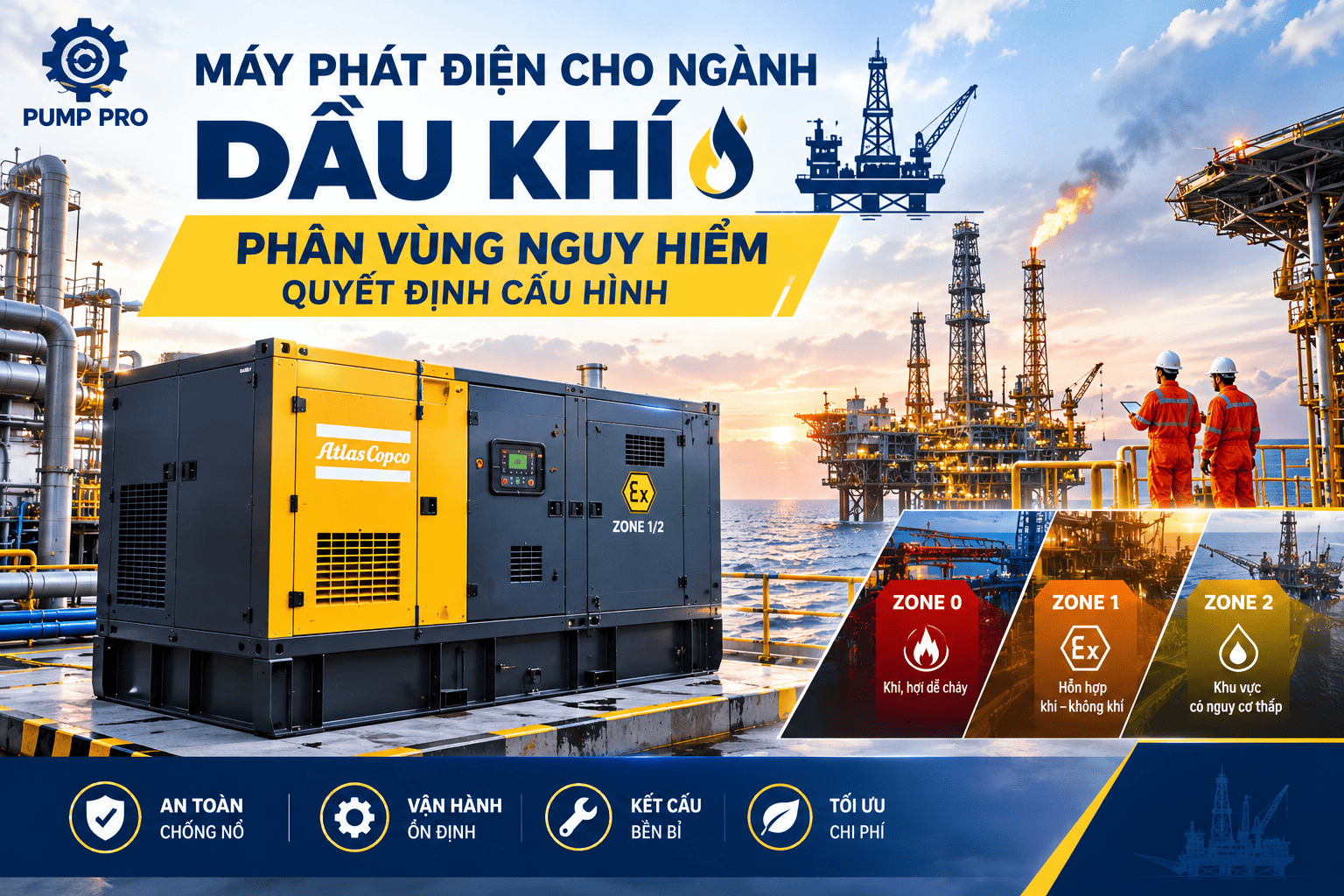 Máy Phát Điện Cho Ngành Dầu Khí