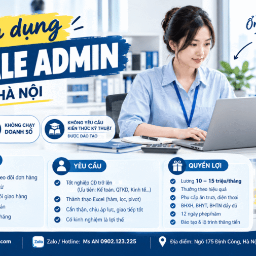 Tuyển Dụng Sale Admin Sico Group
