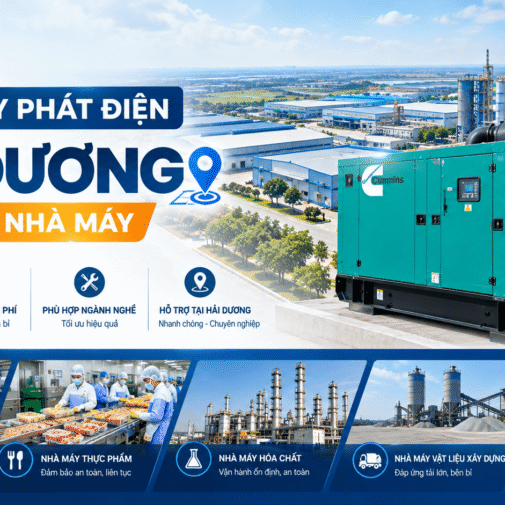 Chọn máy phát điện Hải Dương theo loại nhà máy