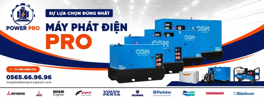 Các hãng máy phát điện chính hãng POWER PRO phân phối