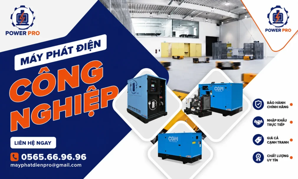 Máy phát điện công nghiệp theo dải công suất kVA - POWER PRO
