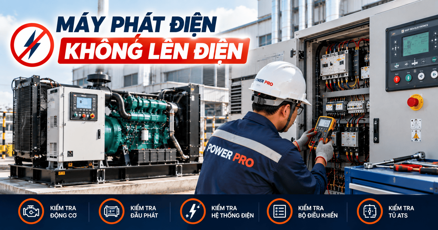 Nguyên nhân Máy Phát Điện Không Lên Điện
