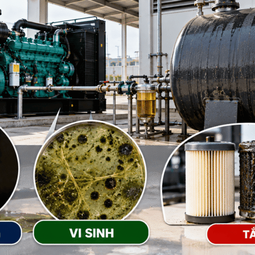 Nhiên Liệu Máy Phát Điện Để Lâu: Nước Ngưng, Vi Sinh Và Tắc Lọc