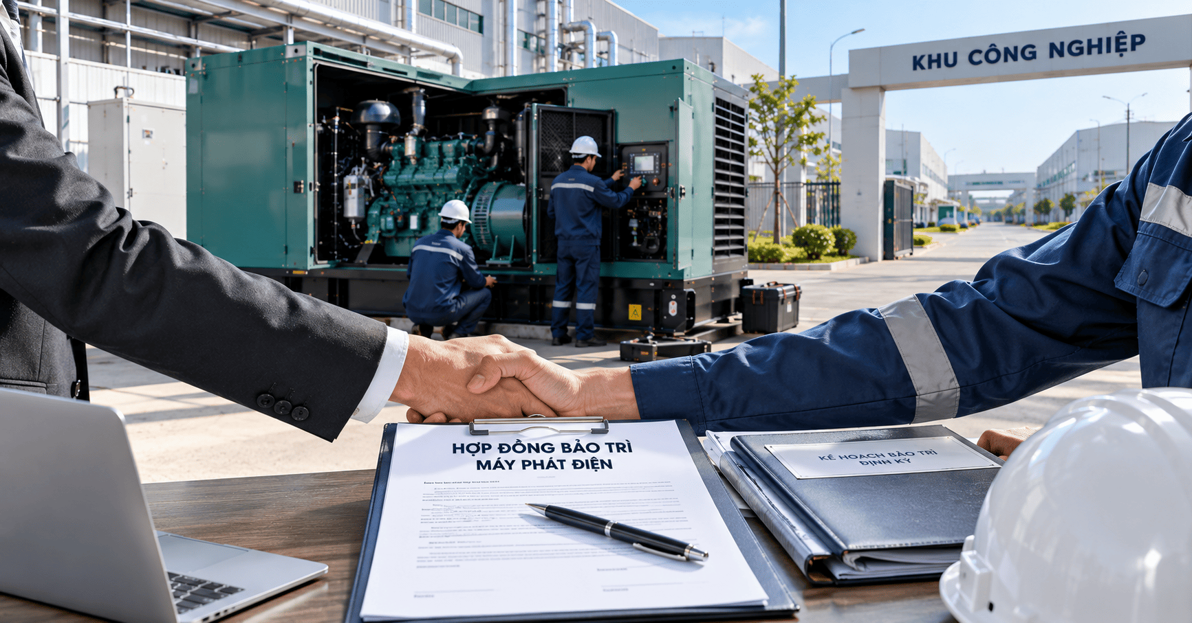 Hợp Đồng Bảo Trì Máy Phát Điện Khu Công Nghiệp