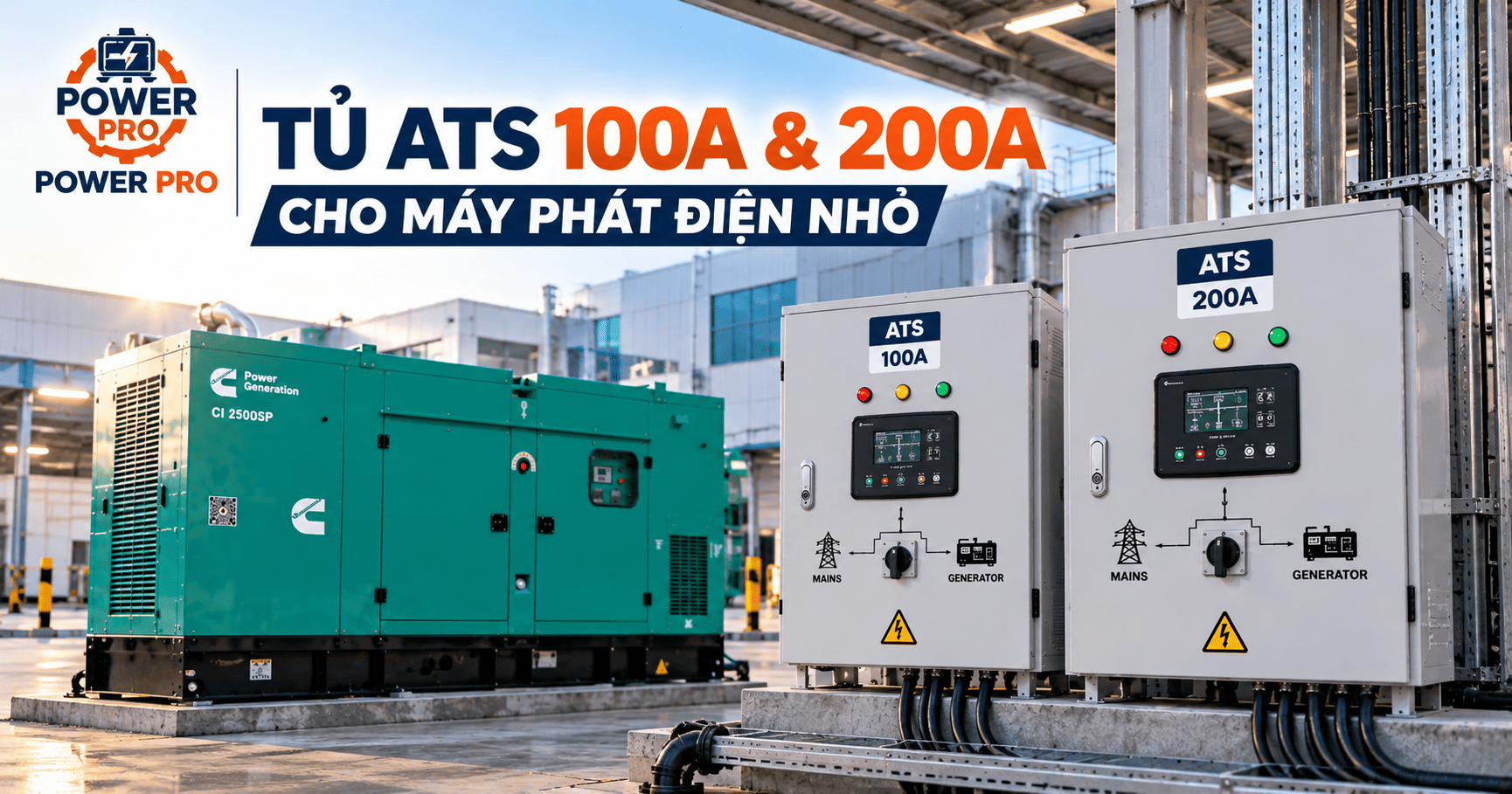 Tủ ATS 100A Và 200A Cho Máy Phát Điện Nhỏ
